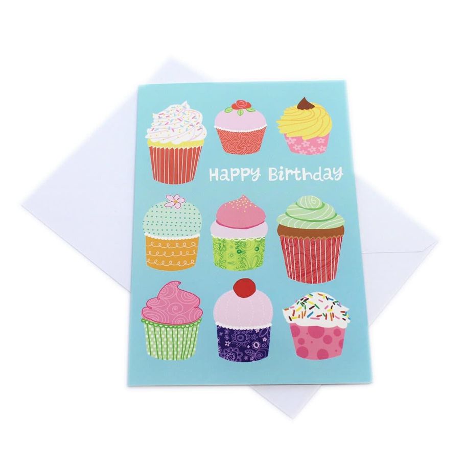 Hallmark Birthday Card - Cupcakes