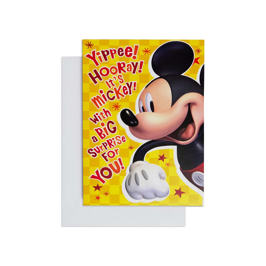 Hallmark Disney Junior Interactive Birthday Card - Mickey Mouse Surprise