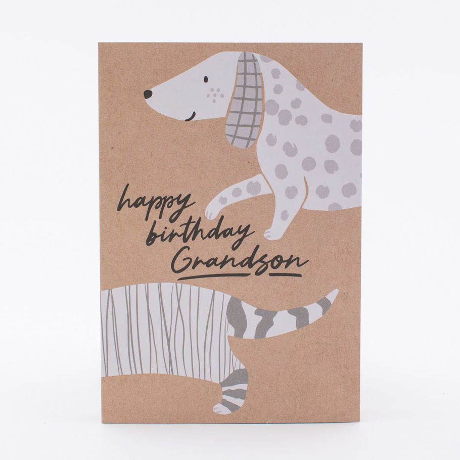 Hallmark Birthday Card For Grandson - Dachshund Sausage Dog