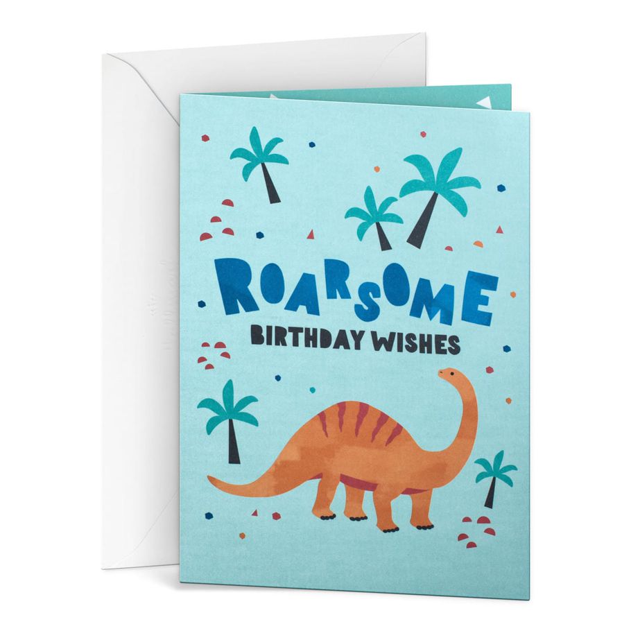 Hallmark Birthday Card - Roarsome Dinosaur