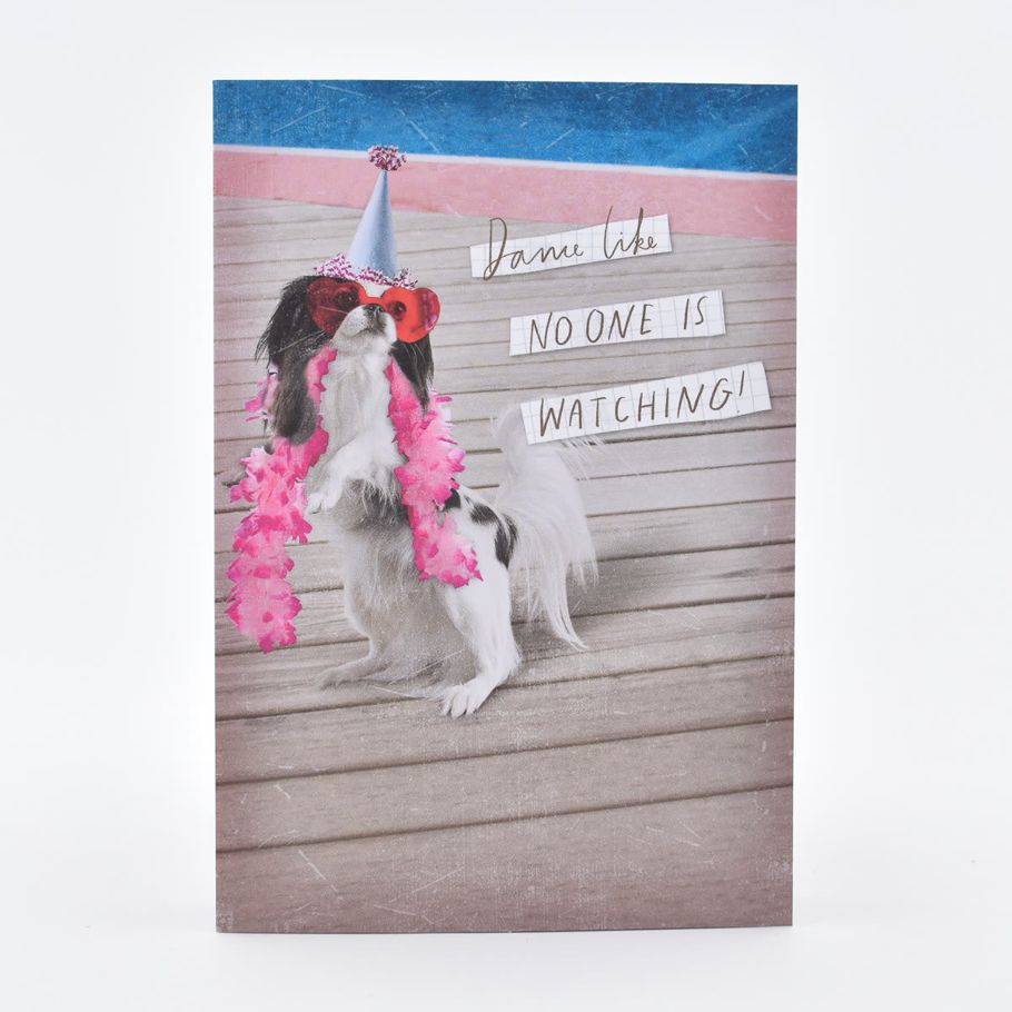 Hallmark Birthday Card - Dog with Party Hat