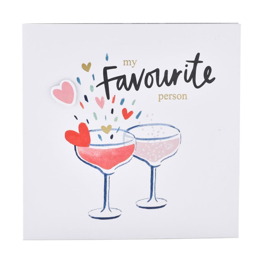 Hallmark Valentine's Day Card - Cute Cocktails