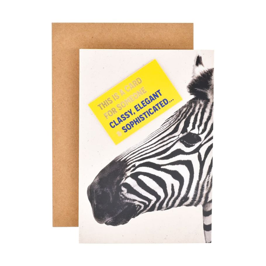 Hallmark Birthday Card - Cheeky Zebra