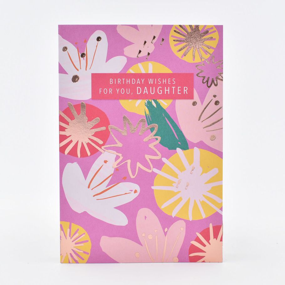 Hallmark Birthday Card for Daughter - Pink Floral