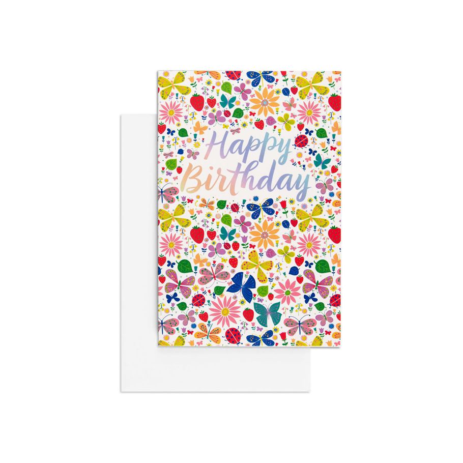 Hallmark Birthday Card by Creative Publishing - Floral Garden