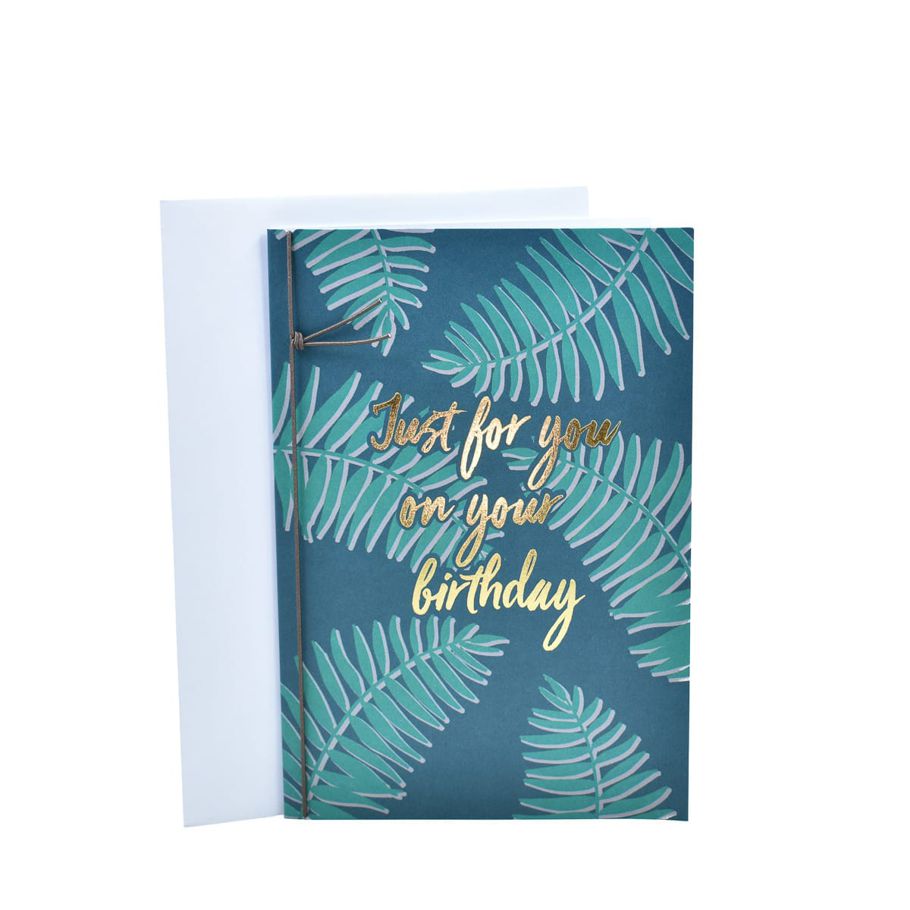 Hallmark Birthday Card - Fern Leaves