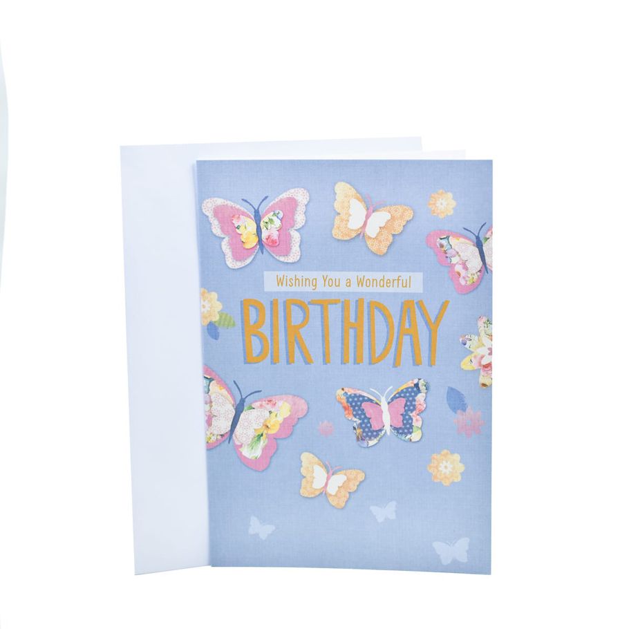 Hallmark Birthday Card - Butterflies