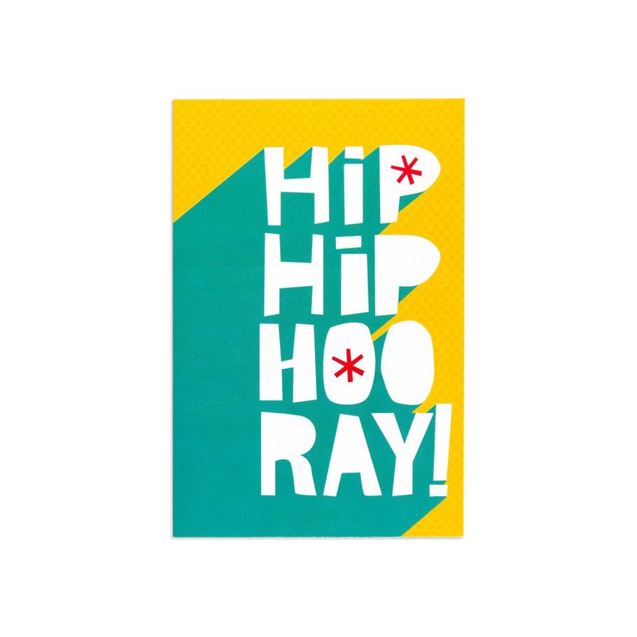 Hallmark Birthday Card by Creative Publishing - Hip Hip Hooray