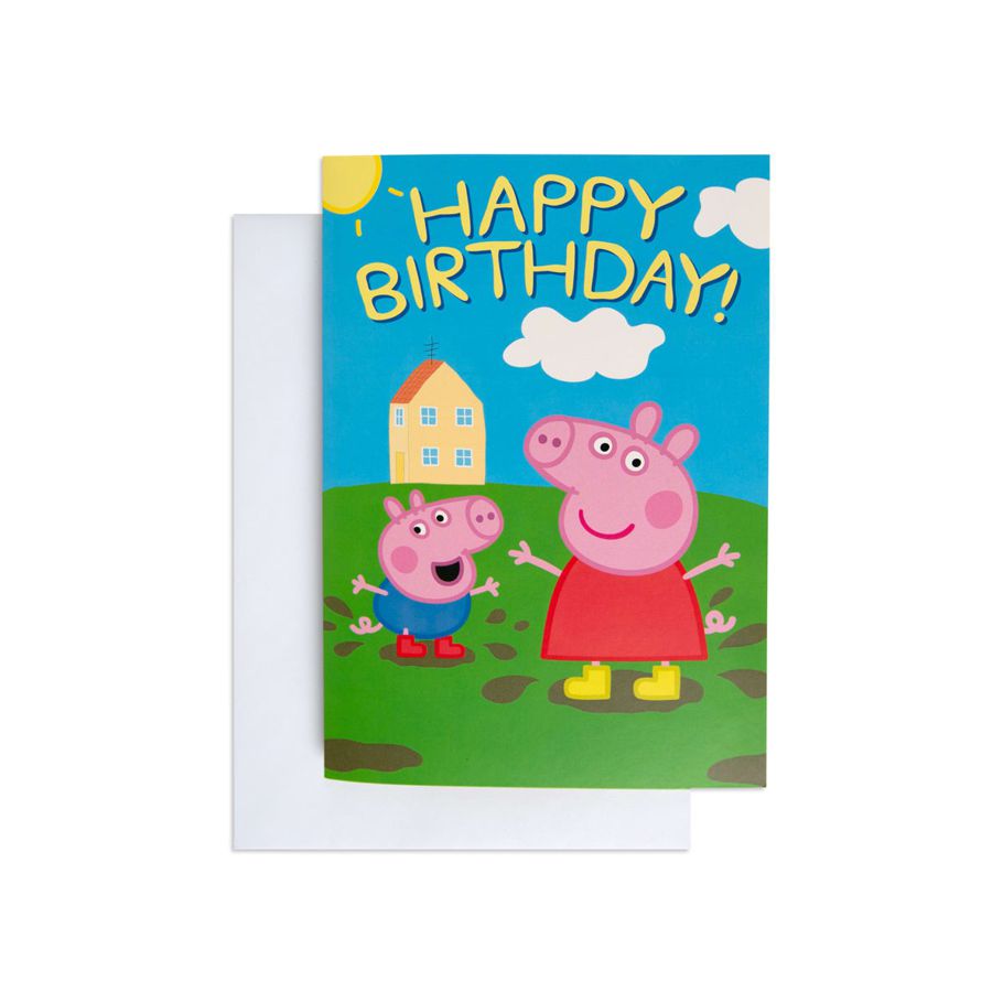 Hallmark Peppa Pig Interactive Birthday Card - Muddy Puddles