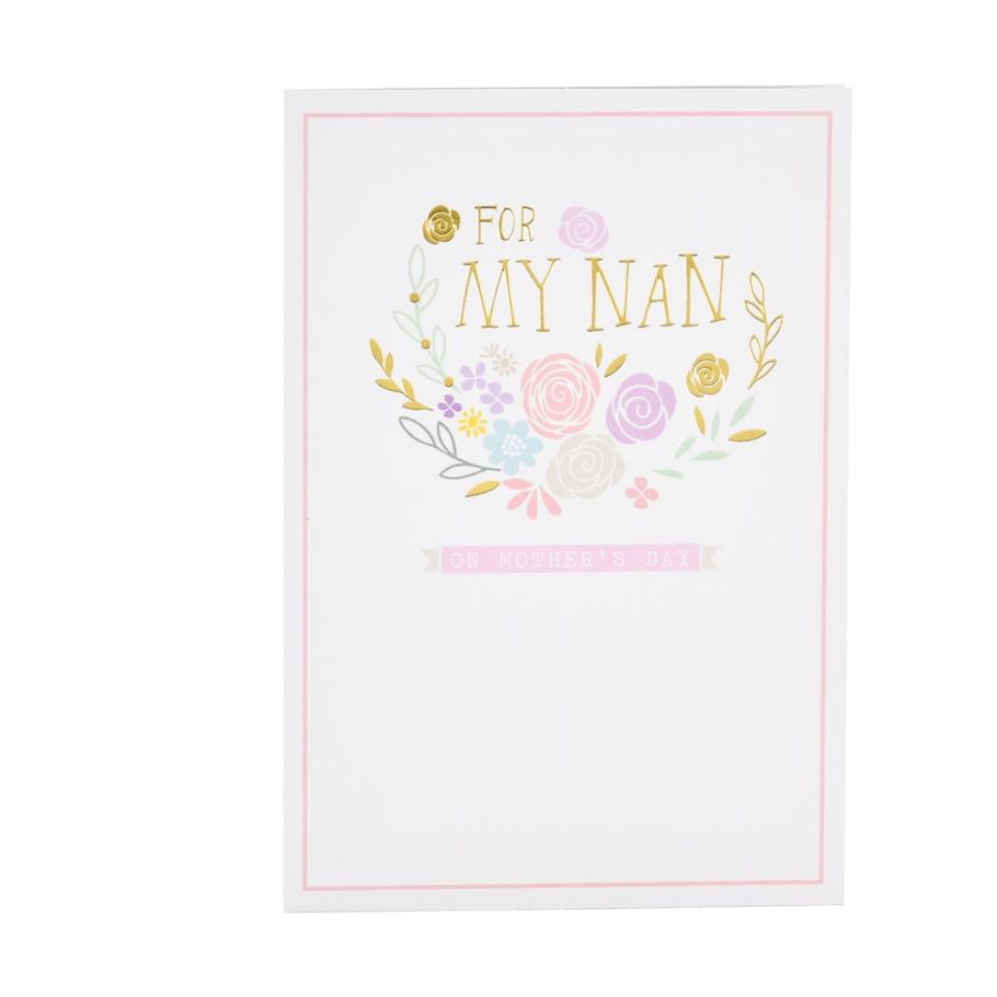 Hallmark Mother's Day Card For Nan - Floral Flourishes