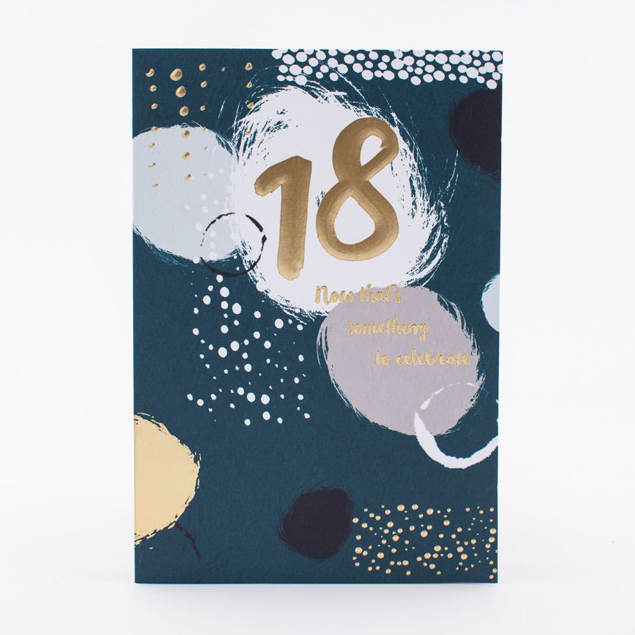 Hallmark Birthday Card - 18th Contemporary Design