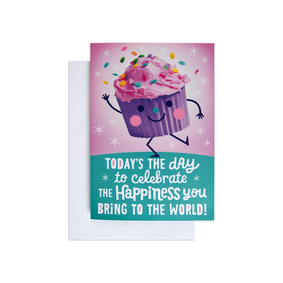 Hallmark Interactive Birthday Card - Celebrating Cupcake