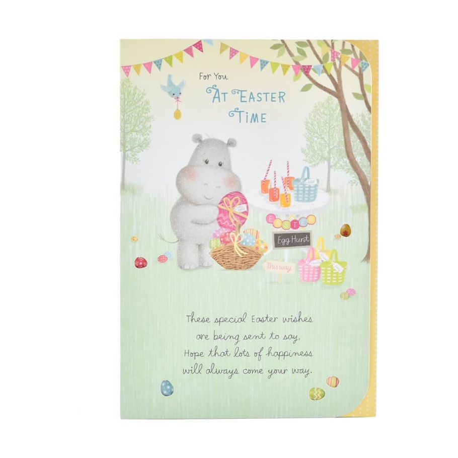 Hallmark Easter Card - Happy Hippopotamus