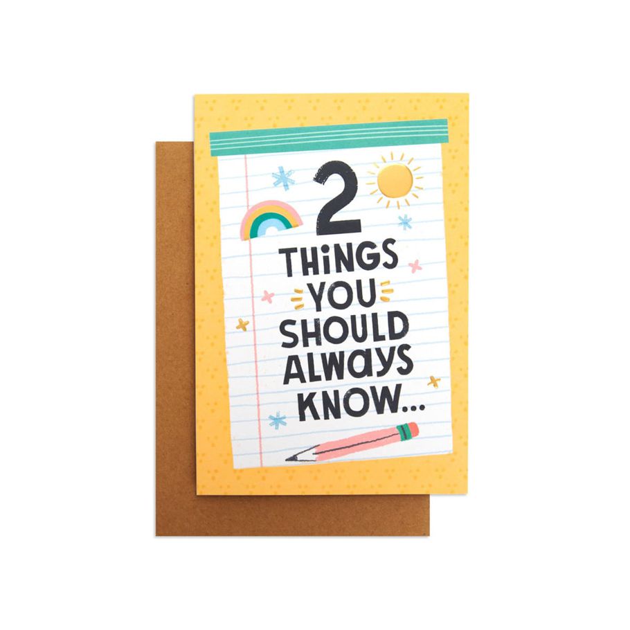 Hallmark Little World Changers Love and Support Card for Kids - 2 Things