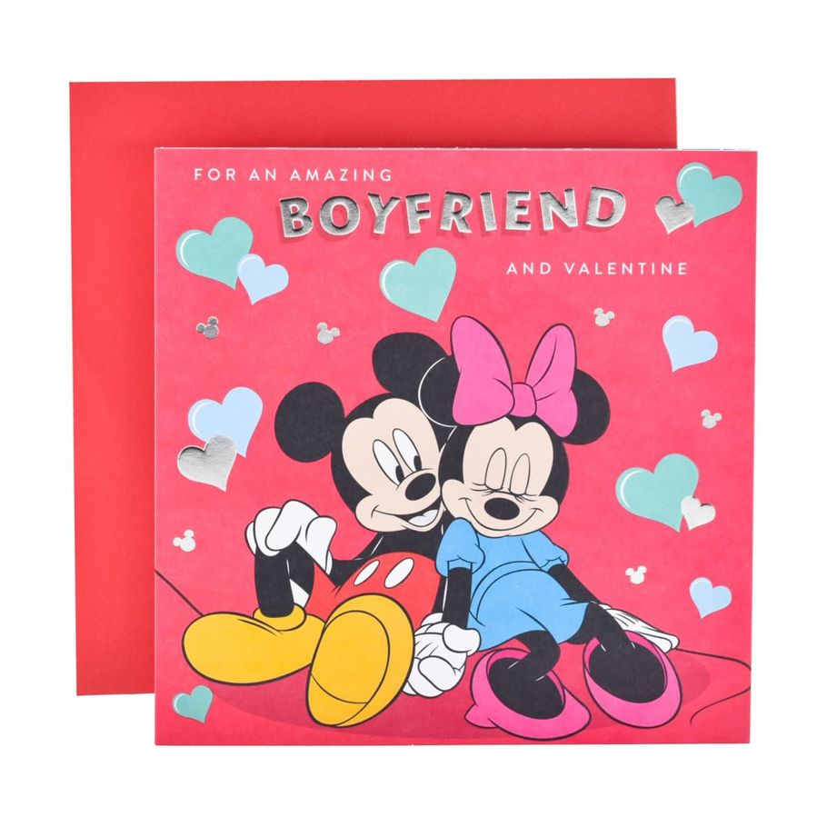 Hallmark Valentine's Day Card For Boyfriend - Disney Mickey Mouse & Minnie Mouse