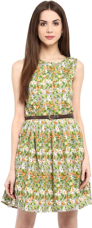 Women Gathered Multicolor Dress
