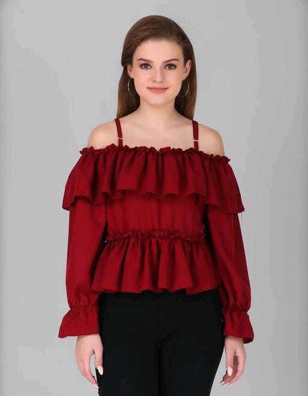 Women Maroon Top