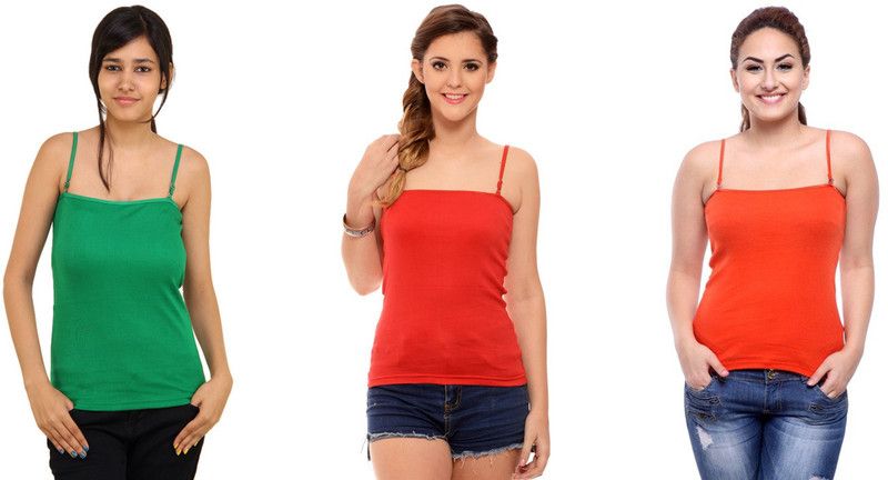Women Red, Green, Orange Camisole