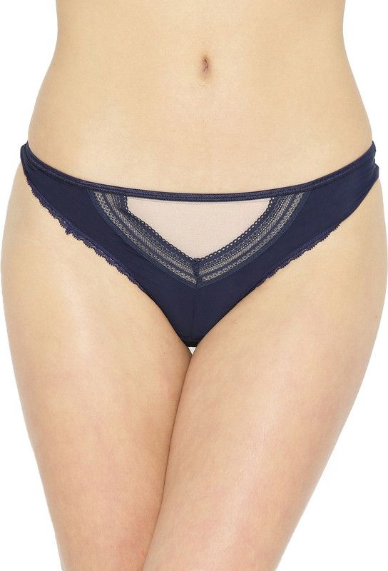Women Bikini Blue, Beige Panty