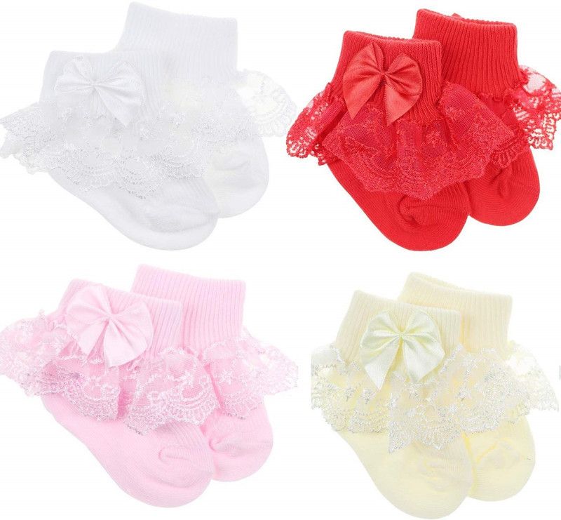 Baby Girls Solid Ankle Length  (Pack of 4)
