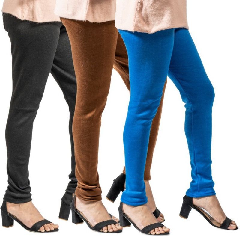 Churidar Legging  (Multicolor, Solid)