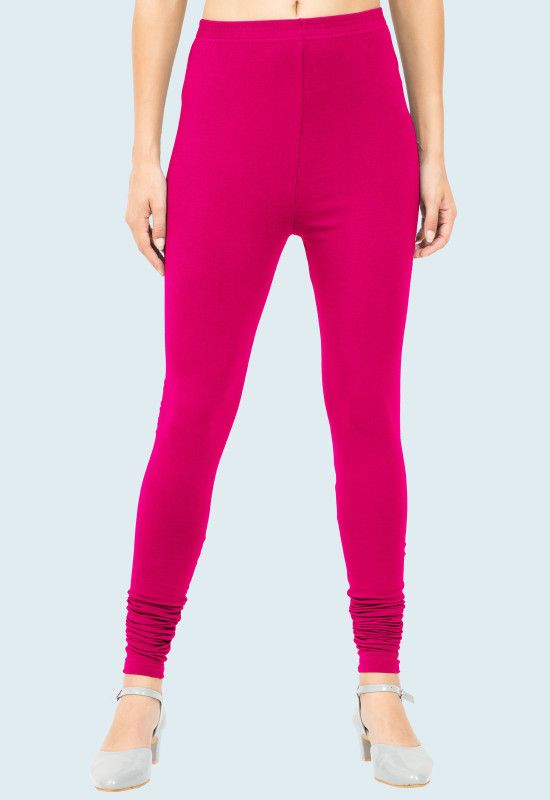 popolo Churidar Western Wear Legging  (Pink, Solid)