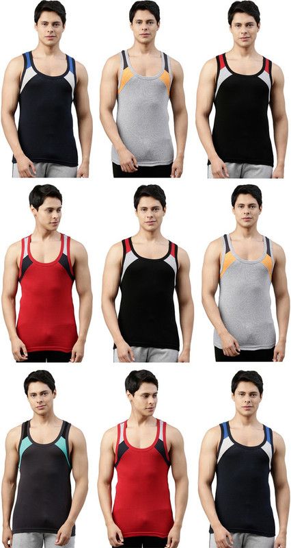 Pack of 9 Men Vest