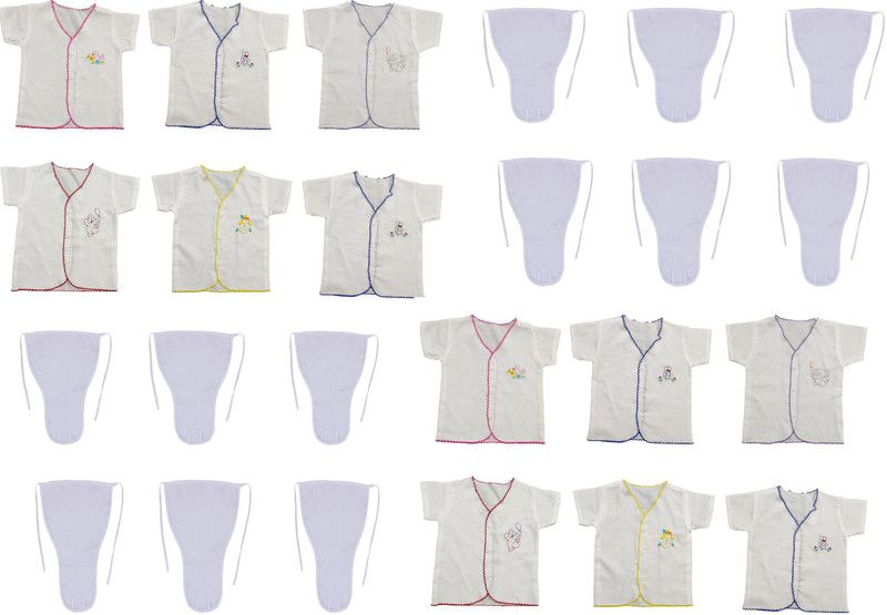 Baby Boys & Baby Girls Casual Vest Panty  (Multicolor)