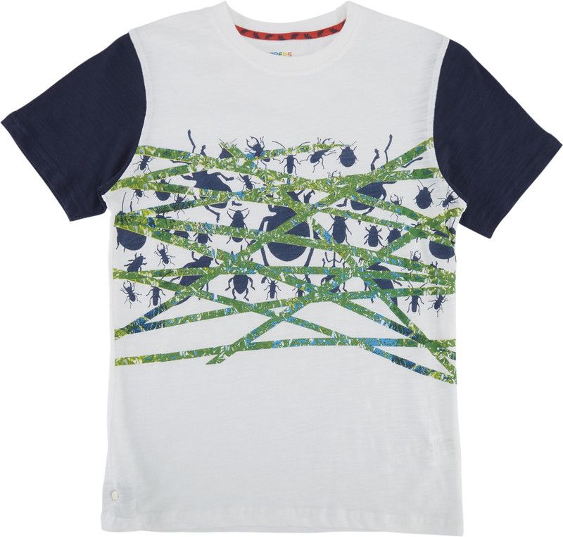 Boys Solid Cotton Blend T Shirt  (White, Pack of 1)