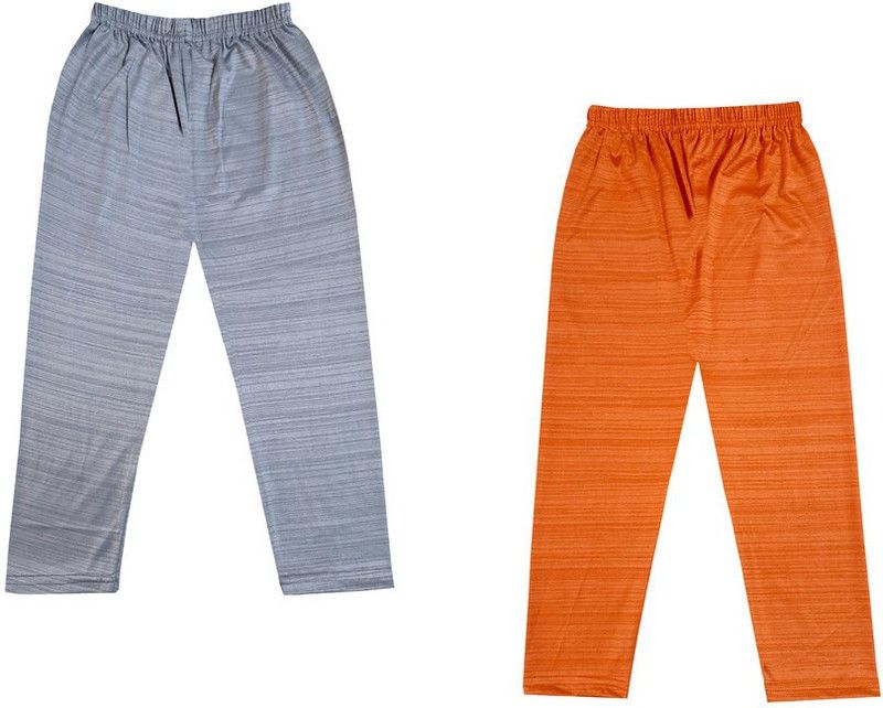 Capri For Girls Casual Solid Polyester  (Orange Pack of 2)