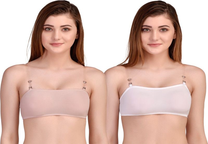 Pack of 2 Women Bandeau/Tube Non Padded Bra  (Multicolor)