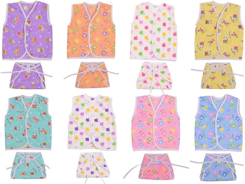 Baby Boys & Baby Girls Casual Vest Top  (Multicolor)