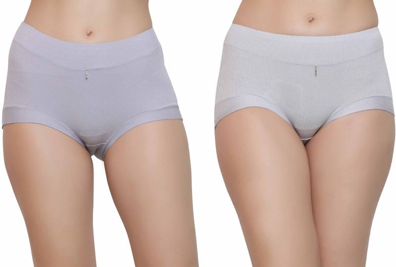 Pack of 2 Women Hipster Grey Panty