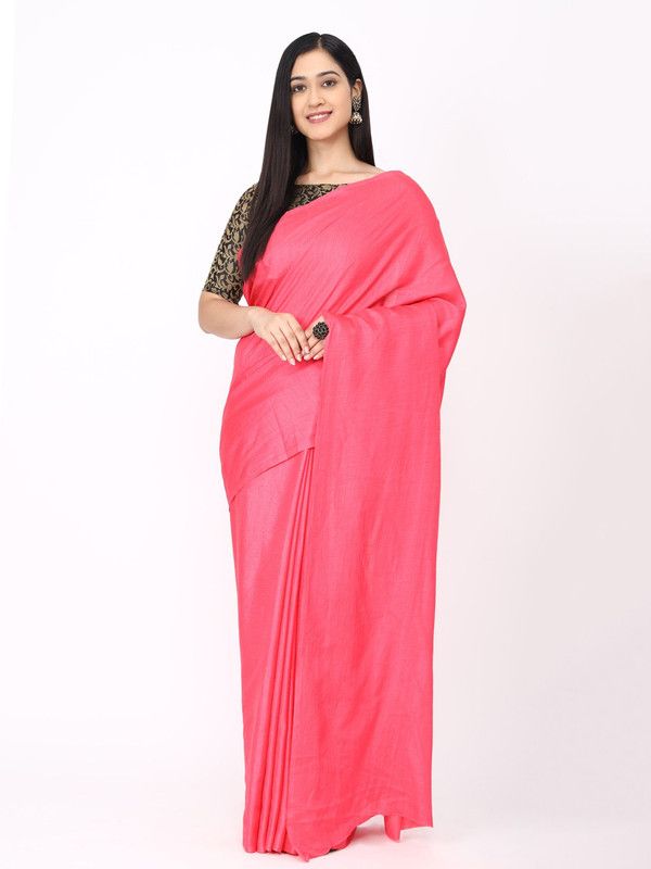 Self Design Assam Silk Brasso Saree  (Beige)