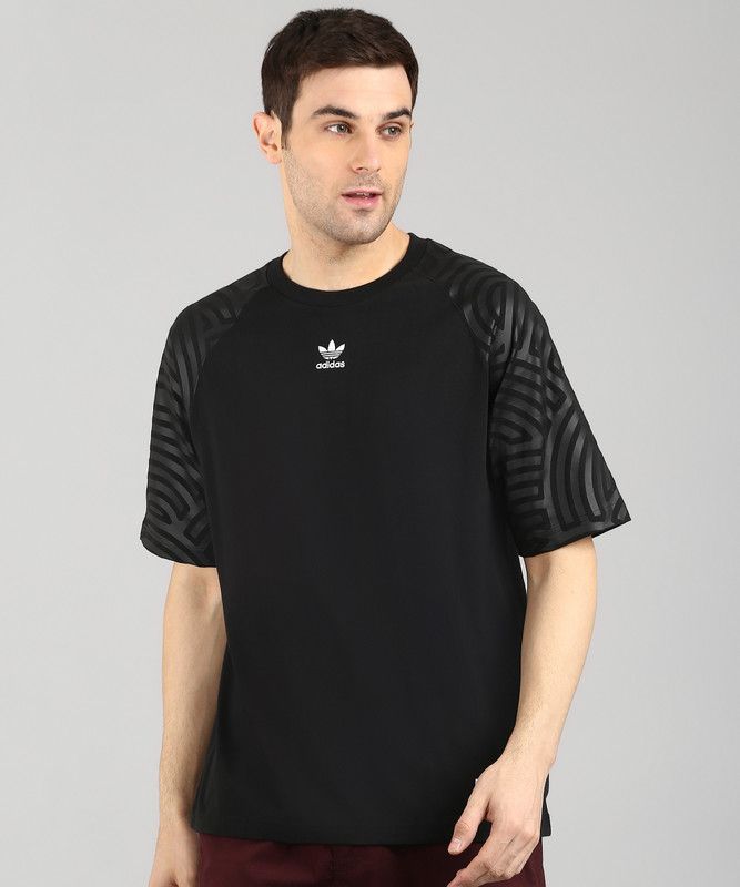 TYO Men Sporty Round Neck Pure Cotton Black T-Shirt