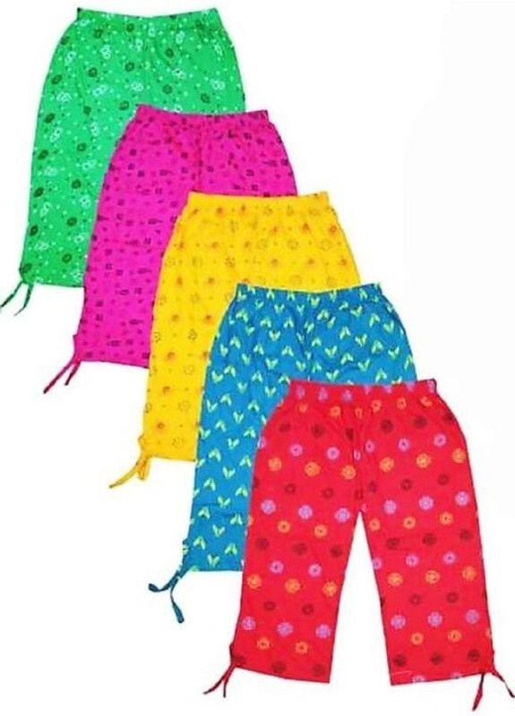 Track Pant For Baby Girls  (Multicolor, Pack of 5)