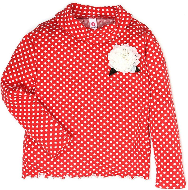 Girls Fleece Top  (Red, Pack of 1)