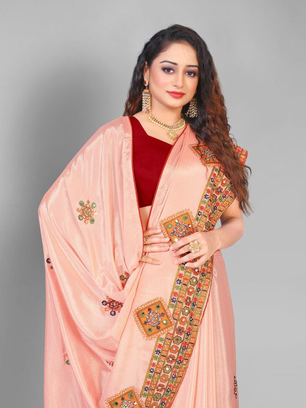Daily Wear Art Silk, Pure Silk Saree  (Orange)