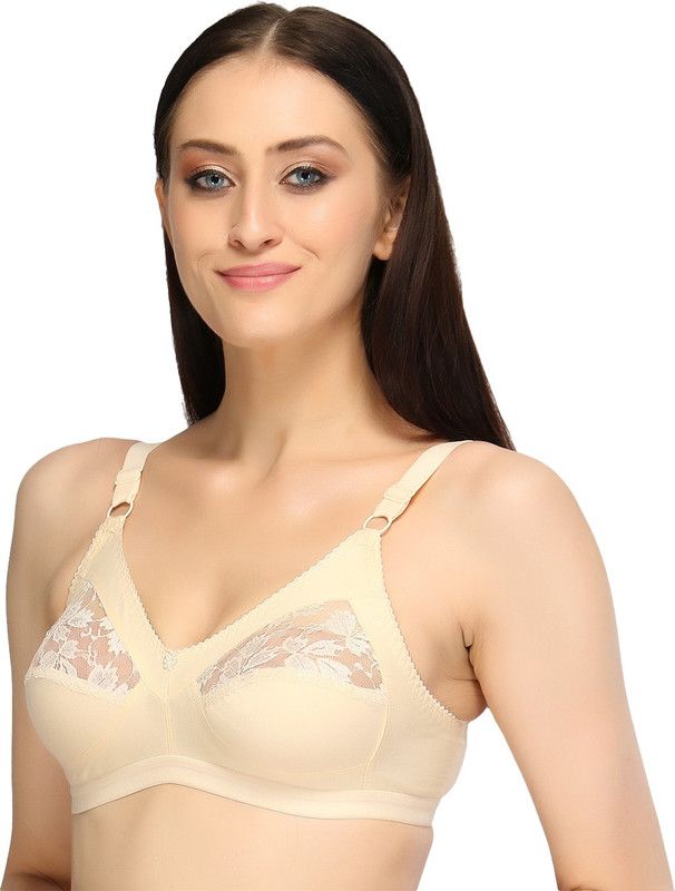 Women Push-up Non Padded Bra  (Beige)
