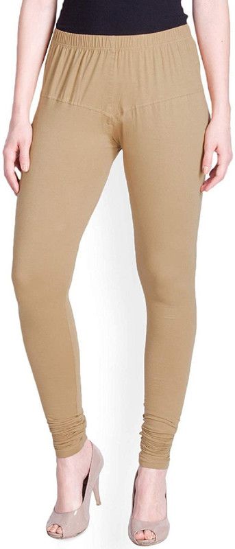 LOOMANDTILES Ankle Length Ethnic Wear Legging  (Beige, Solid)