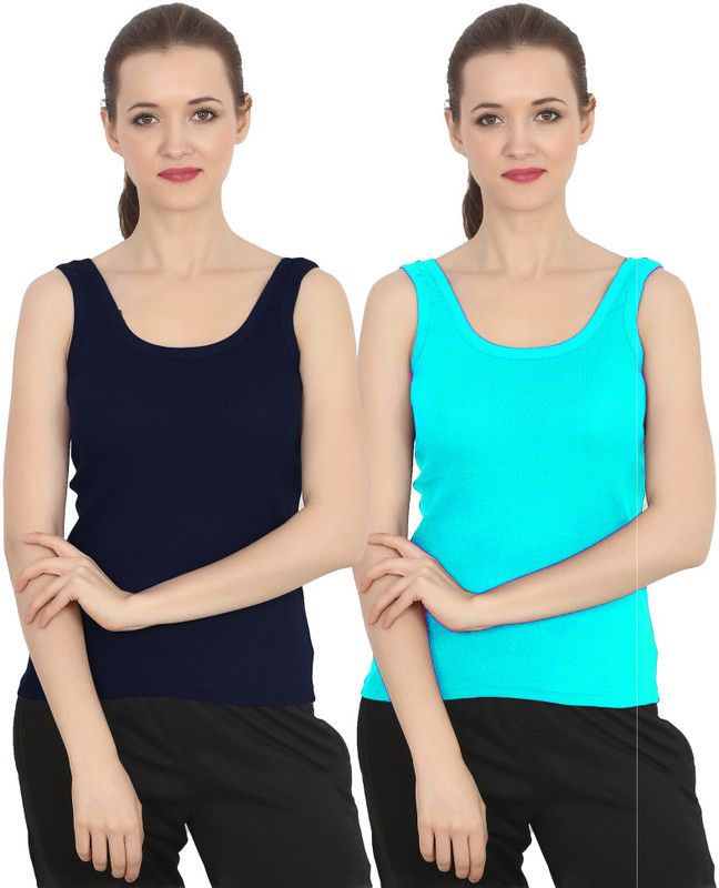 Women Dark Blue, Light Blue Camisole