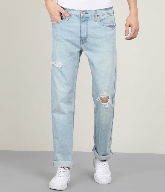 513 Men Slim Low Rise Blue Jeans