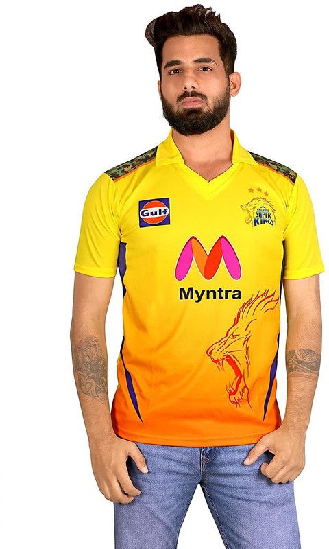 Men Self Design Polo Neck Polyester Yellow T-Shirt