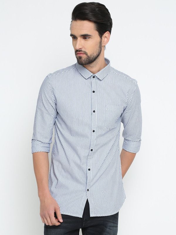 Men Slim Fit Printed, Floral Print Casual Shirt