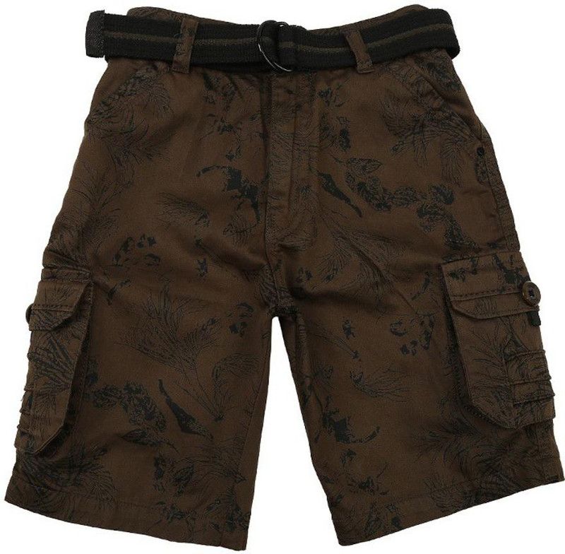 Capri For Girls Casual Printed Satin Blend  (Green Pack of 1)