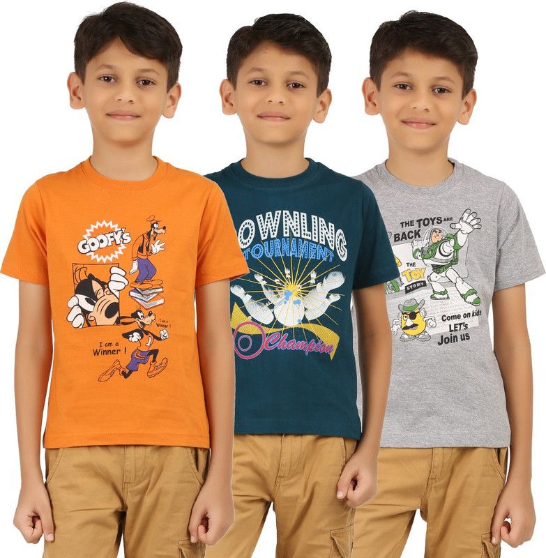 Goofy Girls Casual Cotton Blend Knit Top  (Multicolor, Pack of 3)