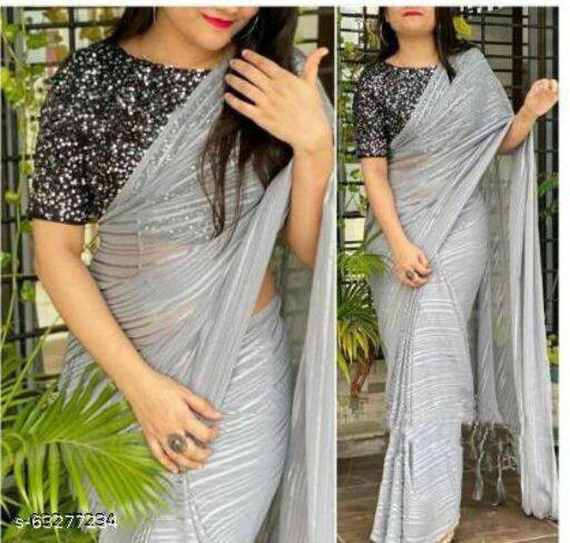 Self Design Assam Silk Art Silk Saree  (Silver)