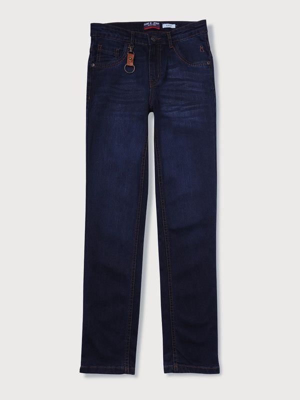 Baby Boys Slim Mid Rise Dark Blue Jeans