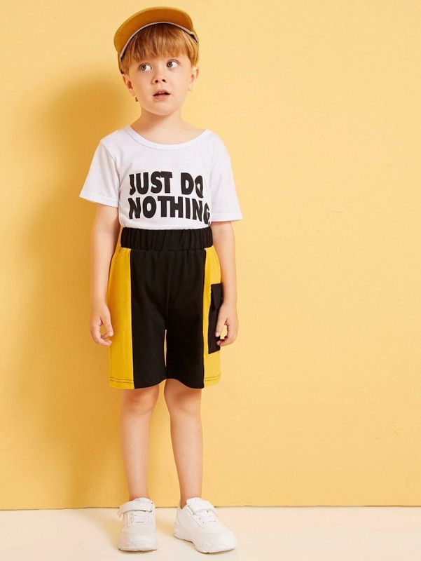 Baby Boys & Baby Girls Casual T-shirt Shorts  (White)