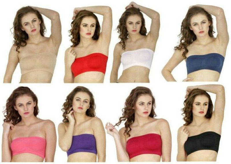 Tube Bra Women Tube Lightly Padded Bra  (Multicolor)